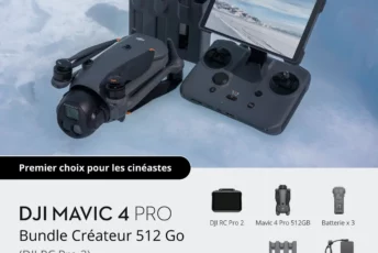 Bundle Créateur DJI Mavic 4 Pro 512 Go (DJI RC Pro 2)